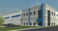 A rendering for Garden State Logistics Center, a 1.7 million-square-foot industrial complex currently under construction in Pennsville Township. - AFFINIUS CAPITAL LLC