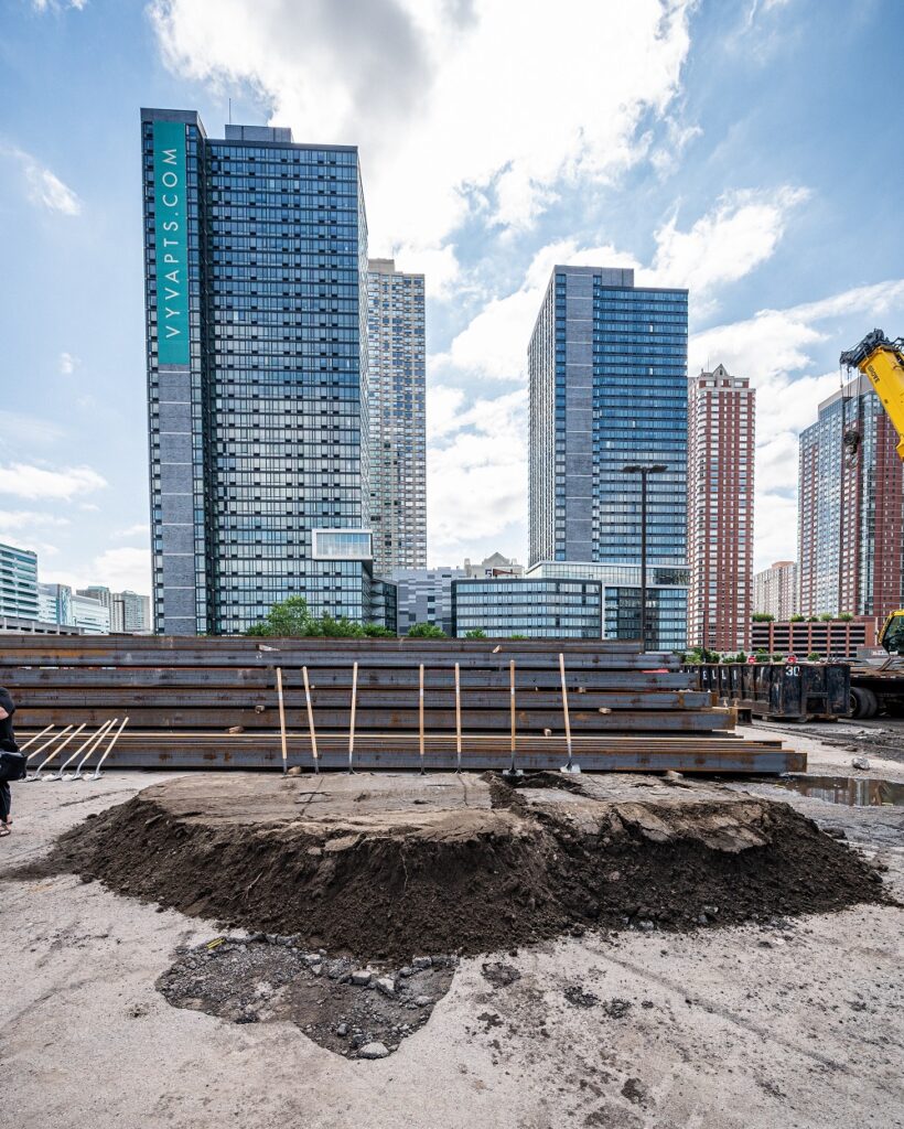 The next Hudson Exchange tower will boast 60 stories and stand 634 feet high at 420 Marin Blvd. in Jersey City. - PETER DANT PHOTOGRAPHY