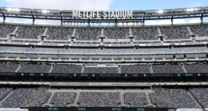 The 82,500-seat MetLife Stadium in East Rutherford.