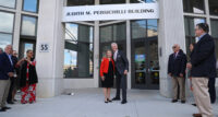 Gov. Phil Murphy, shown with Department of Health Commissioner Judith Persichilli, dedicated the New Jersey Department of Health State Office Building as the Judith M. Persichilli Building on Sept. 28, 2022.