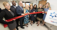 Officials cut the ribbon on The Healthcare Foundation of NJ Center for Autism and Developmental Disabilities at Trinitas Regional Medical Center during a July 13 ribbon cutting.