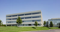 77 Corporate Drive in Bridgewater was recently repositioned from a Class A office building to life sciences space. - CUSHMAN & WAKEFIELD