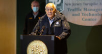 New Jersey Board of Public Utilities President Joseph Fiordaliso speaks during a press conference held by Gov. Phil Murphy on the Nor’easter at the Statewide Traffic Management Center in Woodbridge on Oct. 26, 2021.