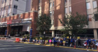 Robert Wood Johnson University Hospital (RWJUH) nurses – who are members of United Steelworkers Local 4-200 – hold a press conference and rally outside RWJUH in New Brunswick on Sept. 5, 2023. More than 1,700 nurses remain on the picket line as the situation remains unresolved and tense.