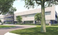 Shown is a rendering of the National Aerospace Research and Technology Park's second building. When fully built out, NARTP will consist of seven buildings with 400,000 square feet of Class A research and development space.
