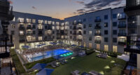 The outdoor pool and green spaces at The Wyldes in the Riverbend District of Harrison. - ADVANCE REALTY INVESTORS