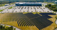 Bayer's new solar panel installation at its main U.S. offices in Whippany.