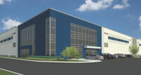 Bridge Point 999 is a new, 291,758-square-foot logistics building rising at 999 Cranbury S. River Road in South Brunswick. - MESA WEST CAPITAL