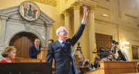 Gov. Phil Murphy delivers the 2024 State of the State Address in the Assembly Chambers in Trenton on Jan. 9, 2024.