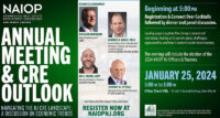 A flyer for NAIOP New Jersey's 2024 Annual Meeting and CRE Outlook. - NAIOP NEW JERSEY