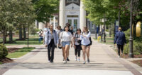 The College of New Jersey students are pictured around campus the week before graduation in May 12, 2023.