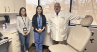 The surgical leadership team for University Hospital's new Rutgers Weight Management Center are (from left) Dr. Bao-ngoc Nasri, bariatric surgeon, Dr. Danbee Kim, bariatric surgeon, and Dr. Daniel Jones, surgical director.
