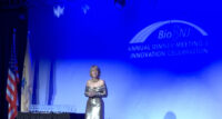 BioNJ President and CEO Debbie Hart noted that the organization's annual dinner, which took place Feb. 8 at the Hilton East Brunswick, had broken a record with more than 700 people registered. - MATTHEW FAZELPOOR