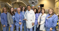Dr. Suneet Mittal (center), director of electrophysiology and medical director of The Snyder Center for Comprehensive Atrial Fibrillation at The Valley Hospital, along with his team, recently treated the first patient in New Jersey using the PulseSelect Pulsed Field Ablation System.