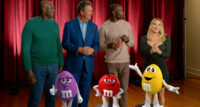 M&M’S released its Super Bowl LVIII ad “Almost Champions,” featuring a cameo from actress Scarlett Johansson, who stars alongside NFL alumni Bruce Smith, Dan Marino and Terrell Owens.