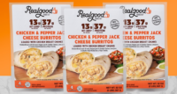 Real Good Foods launched its low-carbohydrate, high-protein burritos into the Refrigerated Entrée Category in June 2023.