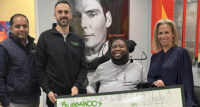 Bubbakoo’s Burritos presented a check to Team LeGrand of the Christopher & Dana Reeve Foundation on Feb. 20 at the Foundation’s headquarters in Short Hills.