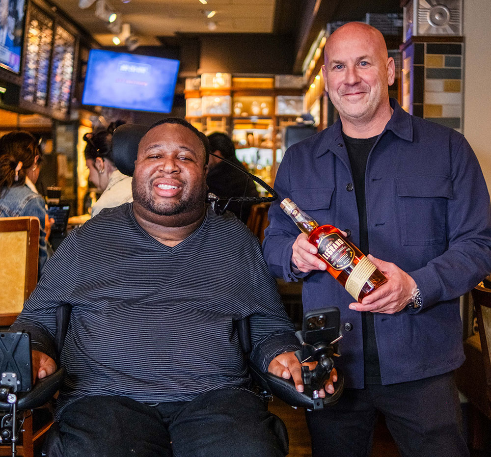 Brand co-founders Eric LeGrand and Brian Axelrod celebrated the one-year anniversary of Eric LeGrand Bourbon on March 1 at The Office Tavern Grill in Summit, a 40 North restaurant.