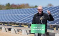 Gov. Phil Murphy held a press conference April 26, 2024, at the Eagles Solar I and II Project in Berkeley Township to announce five major investments he says will ultimately enable New Jersey to meet its goal of reducing emissions by 80% by 2050.