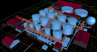 Shown is a rendering of the Linden Renewable Energy Project.