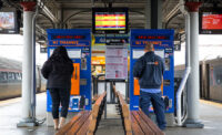 NJ Transit commuters are shown purchasing tickets in this Feb. 15, 2018, photo.