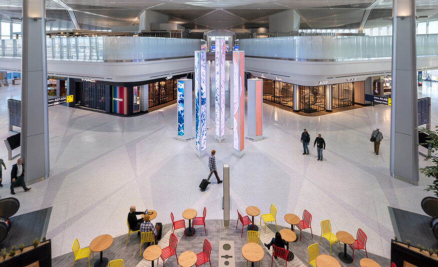 The new $2.7 billion Terminal A at Newark Liberty International Airport officially opened in January 2023.