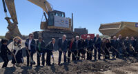 Officials ceremoniously break ground April 16, 2024, in Linden on the Linden Renewable Energy project – the nation’s largest food waste-to-renewable natural gas facility. The initiative is a collaboration among South Jersey Industries, Captona and RNG Energy Solutions.