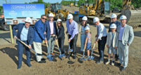 From left: West Caldwell Councilman Steve Wolsky, Councilman Michael Docteroff, Council President Michael Crudele, Councilwoman Kathy Canale, West Caldwell Mayor Joseph Tempesta Jr., Sunrise ShopRite President Dara Sblendorio, Wesley Sblendorio, Sunrise ShopRite Chief Financial Officer Ned Gladstein, Councilman Joseph Cecere, Jackson Sblendorio and Frank Sblendorio at the May 21, 2024, groundbreaking for Sunrise ShopRite's new West Caldwell supermarket. PROVIDED BY WAKEFERN FOOD CORP.