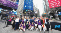 Professional services company and generative AI leader Cognizant (Nasdaq: CTSH) visited the Nasdaq MarketSite in Times Square May 6 to celebrate its fourth anniversary sponsoring the LPGA Tour’s Cognizant Founders Cup, showcasing the parallels between sports and technology and increasing diversity and inclusion in both arenas. In honor of the occasion, Cognizant CEO Ravi Kumar S rang the opening bell, along with members of Cognizant’s leadership team, local associates, LPGA Commissioner Mollie Marcoux Samaan, World Golf and LPGA Hall of Fame golfer Nancy Lopez, current LPGA Tour professionals In Gee Chun and Megan Khang, as well as members of the LPGA*USGA Girls Golf of Jersey Shore chapter. PHOTO COURTESY OF NASDAQ INC.