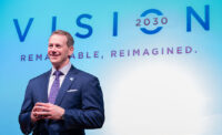 AtlantiCare President and CEO Michael Charlton reveals the health care system's Vision 2030 strategic plan in Atlantic City in April 2024. - FRANK WEISS/PROVIDED BY ABC CREATIVE