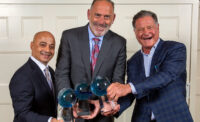 2024 New Jersey Food Council Night of Distinction honorees, from left: Samer Rahman, vice president/chief merchandising officer of Allegiance Retail Services; Neil Greenstein, president of Brookdale ShopRite/ShopRite of Newark; Stew Leonard Jr., president of Stew Leonard’s. PROVIDED BY NEW JERSEY FOOD COUNCIL