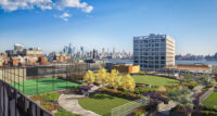 The rooftop amenity deck at LeFrak's Bisby at Newport in Jersey City. PROVIDED BY: NEWPORT ASSOCIATES DEVELOPMENT CO.