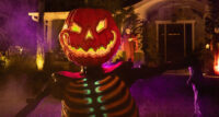 Party City's Halloween 2024 collection includes new animatronic characters such as Embers, a 4-foot-tall pumpkin skeleton groundbreaker.