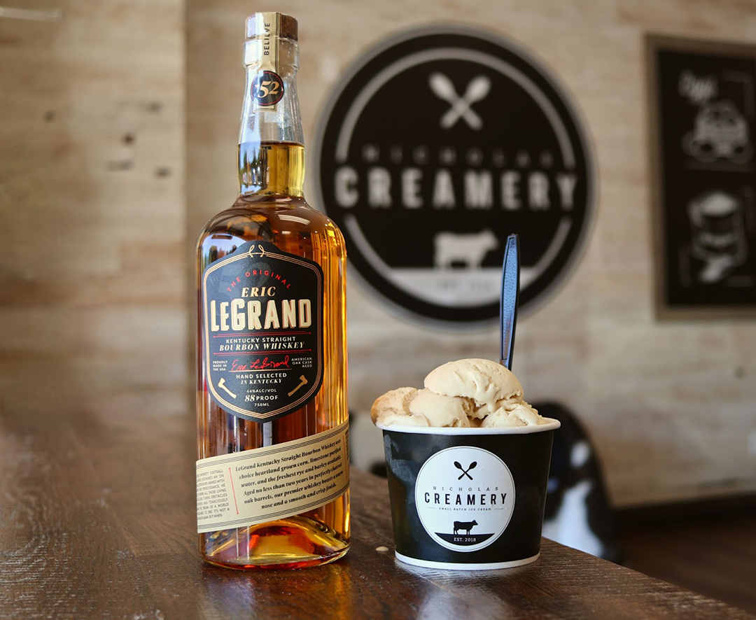 In celebration of National Bourbon Day (June 14) Eric LeGrand Bourbon and Nicholas Creamery are collaborating on a limited-edition ice cream flavor called LeGrand Peanut Butter Bourbon.