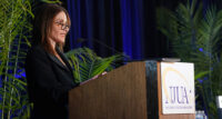 Melissa Orsen, senior vice president of South Jersey Industries and president of South Jersey Industries Utilities, speaks during the annual NJUA conference and awards, which took place in Long Branch May 29-30, 2024. Orsen is the first woman to chair the New Jersey Utilities Association. - PROVIDED BY NJUA