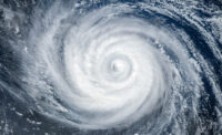 Super Typhoon, tropical storm, cyclone, hurricane, tornado, over ocean. Weather background. Typhoon, storm, windstorm, superstorm, gale moves to the ground. Elements of this image furnished by NASA. Hurricane season incoming - PROVIDED BY HOLMAN