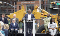 Newark Mayor Ras Baraka and newly elected U.S. Rep. LaMonica McIver joined business leaders and government officials at the groundbreaking for the $336 million New Jersey Performing Arts Center redevelopment project.