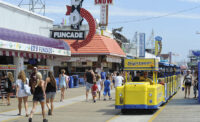 Wildwood Boardwalk Special Improvement District purchased the Sightseer tram car system in 2004.