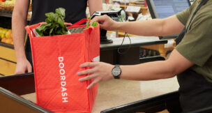 DoorDash delivers groceries