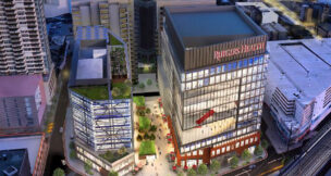 A rendering for HELIX Health + Life Sciences Exchange, the life sciences hub underway in New Brunswick.