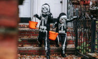 Halloween trick-or-treaters