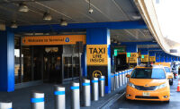 Shown is Terminal B's current frontage area at Newark Liberty International Airport.
