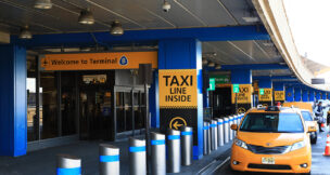 Shown is Terminal B's current frontage area at Newark Liberty International Airport.