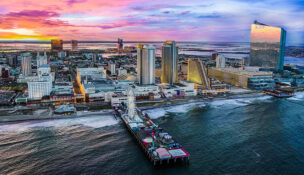 The Atlantic City skyline
