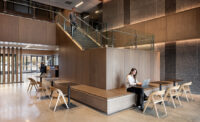 The Park in Berkeley Heights' Round Table Workspaces