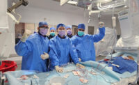 Hudson Regional Hospital Director of the Cardiac Catheterization Lab Dr. Anuj Shah performs the hospital's first coronary angioplasty.
