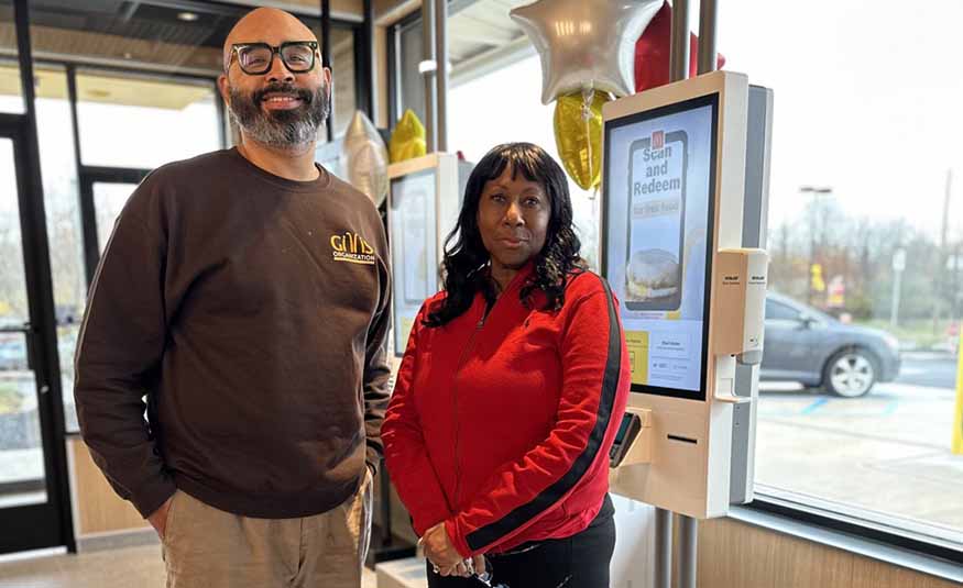 Julio Morgan Gillis, a second-generation McDonald's operator, and his mother, Marty Gillis.