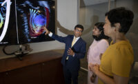 At left, Dr. Partho Sengupta, Henry Rutgers Professor and chief of cardiology at Rutgers Robert Wood Johnson Medical School and Robert Wood Johnson University Hospital, serves as principal investigator for a four-year National Heart, Lung and Blood Institute study to develop new technology that will better manage patients presenting with heart attacks. - PROVIDED RWJBARNABAS HEALTH