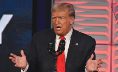 Donald Trump delivers remarks at the Republican Party of Florida's Freedom Summit in Kissimmee, Fla., on Nov. 4, 2023.