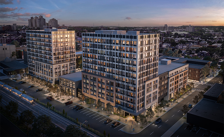 West Wide Square will add 800-plus rental apartment units in Jersey City. PROVIDED BY WEST SIDE SQUARE